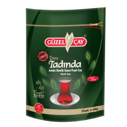 Güzel Çay Tam Tadında Demlik Çay 40 Gr x 25 Adet (750 Bardak Çay)