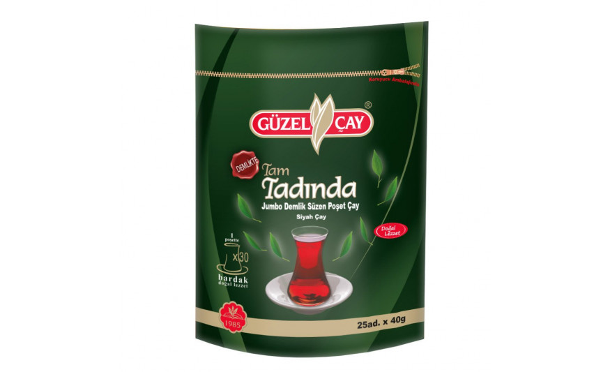 Güzel Çay Tam Tadında Demlik Çay 40 Gr x 25 Adet (750 Bardak Çay)